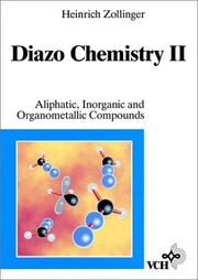 Cover of: Diazo Chemistry, Vol. 2, Aliphatic, Inorganic and Organometallic Compounds