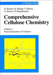 Comprehensive cellulose chemistry by D. Klemm, Dieter Klemm, Bertram Philipp, Thomas Heinze, Ute Heinze, W. Wagenknecht