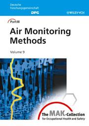 Cover of: Air Monitoring Methods Volume 9 (The MAK-Collection) (Hardcover) (The MAK-Collection for Occupational Health and Safety. Part III: Air       Monitoring Methods