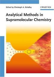 Analytical methods in supramolecular chemistry