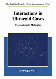 Interaction in ultracold gases : from atoms to molecules