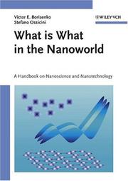 What is what in the nanoworld : a handbook on nanoscience and nanotechnology