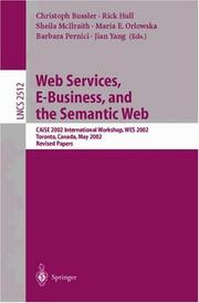 Web services, E-business, and the Semantic Web : CAiSE 2002 international workshop, WES 2002, Toronto, Canada, May 27-28, 2002 : revised papers