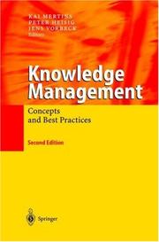 Cover of: Knowledge Management: Concepts and Best Practices