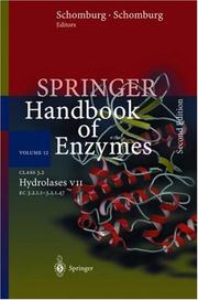 Cover of: Class 3.2  Hydrolases VII (Springer Handbook of Enzymes)