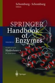 Cover of: Class 3.5. - 3.12 Hydrolases X: EC 3.5.4 - 3.12.1 (Springer Handbook of Enzymes)