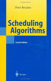 Scheduling algorithms by Peter Brucker