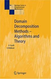 Domain decomposition methods : algorithms and theory