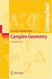 Cover of: Complex Geometry: An Introduction (Universitext)