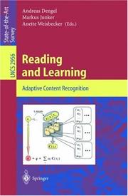 Reading and learning : adaptive content recognition