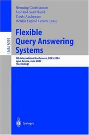 Flexible query answering systems : 6th international conference, FQAS 2004, Lyon, France, June 24-26, 2004 : proceedings