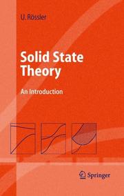 Solid state theory : an introduction