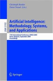 Artificial intelligence : methodology, systems, and applications : 11th international conference, AIMSA 2004, Varna, Bulgaria, September 2-4, 2004 : proceedings