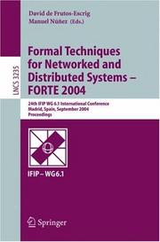 Formal techniques for networked and distributed systems, FORTE 2004 : 24th IFIP WG 6.1 international conference