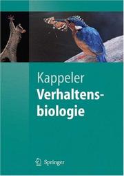 Cover of: Verhaltensbiologie
