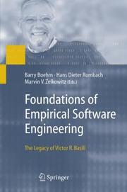 Cover of: Foundations of Empirical Software Engineering: The Legacy of Victor R. Basili