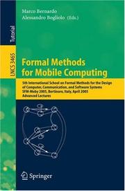 Formal methods for mobile computing : 5th International School on Formal Methods for the Design of Computer, Communication and Software Systems, SFM-Moby 2005, Bertinoro, Italy April 26-30, 2005 : adv