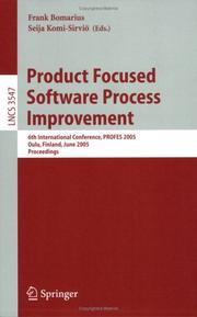 Product Focused Software Process Improvement by Frank Bomarius