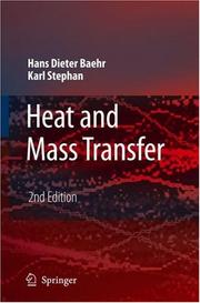 Heat and Mass Transfer by Hans Dieter Baehr, Karl Stephan
