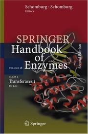 Cover of: Class 2 Transferases I: EC 2.1.1 (Springer Handbook of Enzymes)