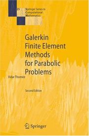 Cover of: Galerkin Finite Element Methods for Parabolic Problems | Vidar ThomГ©e