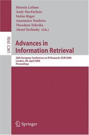 Advances in information retrieval : 28th European Conference on IR research, ECIR 2006, London, UK, April 10-12, 2006