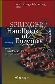 Cover of: Class 2 Transferases VIII: EC 2.6.1.58 - 2.7.1.37 (Springer Handbook of Enzymes)