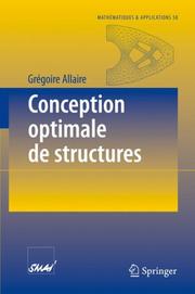 Cover of: Conception optimale de structures (Mathématiques et Applications)