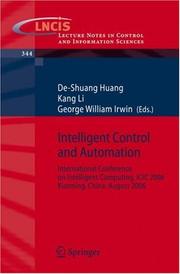 Intelligent control and automation : International Conference on Intelligent Computing, ICIC 2006, Kunming, China, August 16-19, 2006