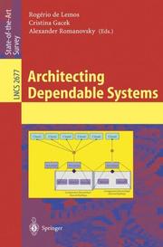 Cover of: Architecting Dependable Systems (Lecture Notes in Computer Science)