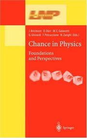 Chance in physics : foundations and perspectives