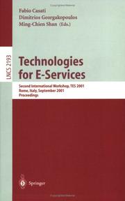 Technologies for E-Services : second international workshop, TES 2001, Rome, Italy, September 14-15, 2001 : proceedings