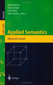 Applied semantics : international summer school, APPSEM 2000, Caminha, Portugal, September 9-15, 2000 : advanced lectures