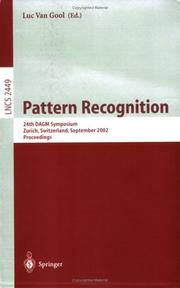 Pattern recognition : 24th DAGM symposium, Zurich, Switzerland, September 16-18, 2002 : proceedings