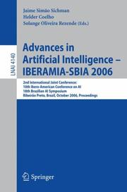 Cover of: Advances in Artificial Intelligence - IBERAMIA-SBIA 2006 by 