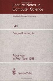 Cover of: Advances in Petri Nets 1988 (Lecture Notes in Computer Science)