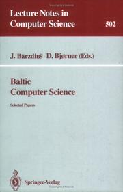 Cover of: Baltic computer science: selected papers