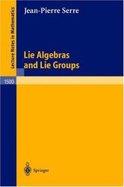 Lie algebras and Lie groups by Jean-Pierre Serre