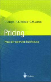 Cover of: Pricing - Praxis der optimalen Preisfindung