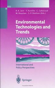 Environmental technologies and trends : international and policy perspectives