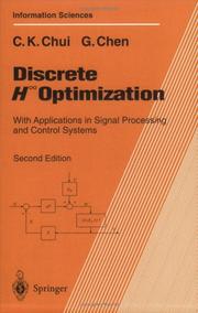 Cover of: Discrete H [infinity] optimization: with applications in signal processing and control systems