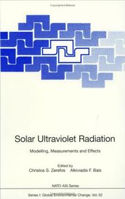 Solar ultraviolet radiation : modelling, measurement and effects