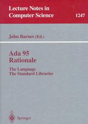 Cover of: Ada 95 Rationale: The Language - The Standard Libraries (Lecture Notes in Computer Science)