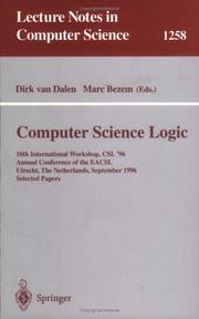 Computer science logic : 10th international workshop, CSL'96, annual conference of the EACSL, Utrecht, The Netherlands, September 21-27, 1996 : selected papers