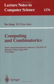 Computing and combinatorics : Third Annual International Conference COCOON '97, Shanghai, China, August 20-22, 1997 proceedings