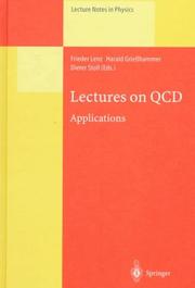 Lectures on QCD : applications