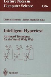 Intelligent hypertext : advanced techniques for the World Wide Web