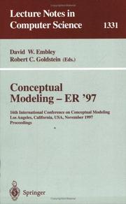 Conceptual modeling - ER'97 : 16th International Conference on Conceptual Modeling, Los Angeles, California, USA, November 3-5, 1997 : proceedings