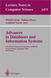 Advances in databases and information systems : second East European symposium, ADBIS'98, Poznań, Poland, September 7-10, 1998 : proceedings