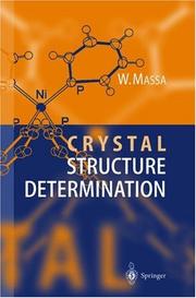 Crystal Structure Determination by Werner Massa